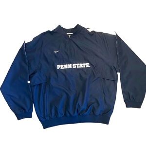 Nike Penn State 1/4 Zip Navy Blue Windbreaker